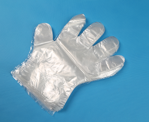 Disposable polyethylene gloves