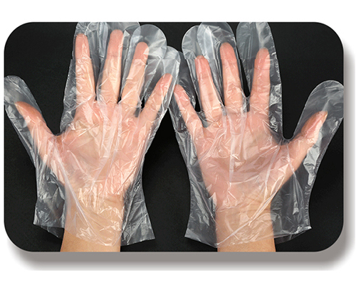 Polyethylene gloves